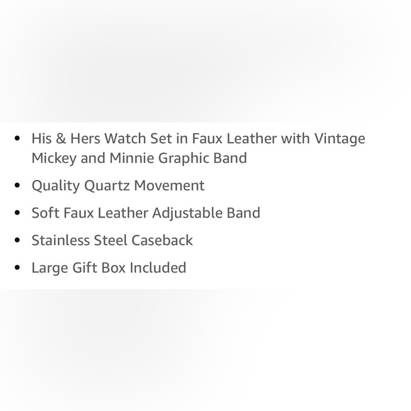 BNIB ACCUTIME HIS & HERS DISNEY MICKEY MOUSE JAPANESE MOVEMENT WATCH SET - Picture 10 of 11